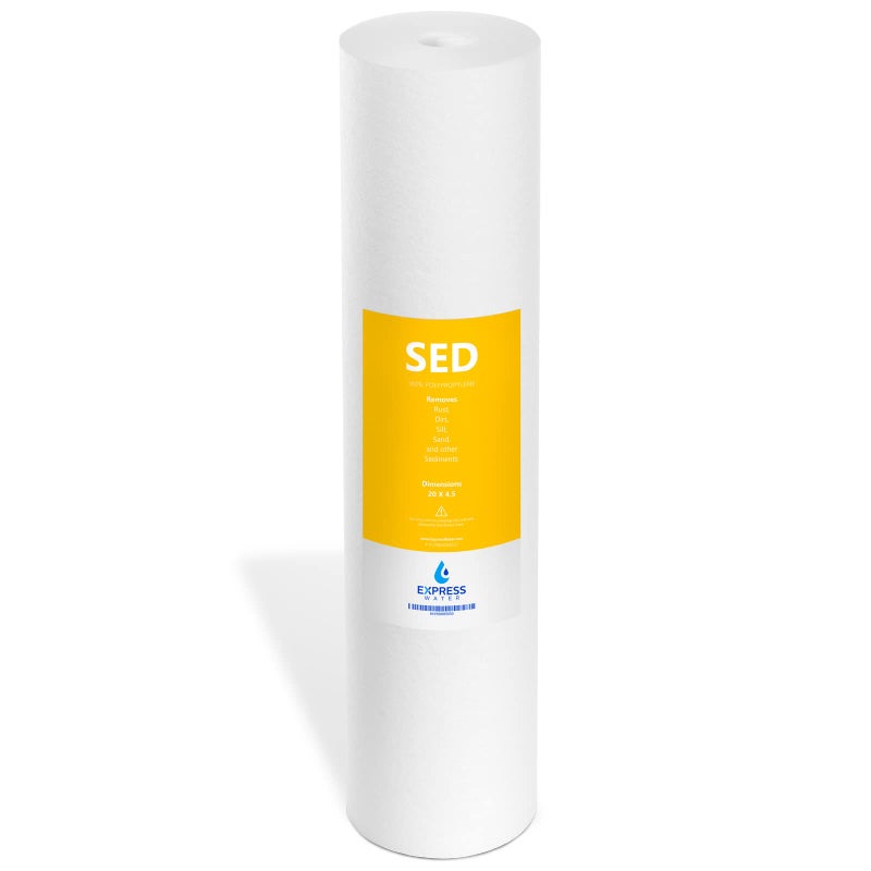 Express Water â€“ Sediment Replacement Filter â€“ Whole House Replacement Water Filter â€“ SED High Capacity Water Filter â€“ 5 Micron Water Filter â€“ 4.5â€ x 20â€ inch - Image 1